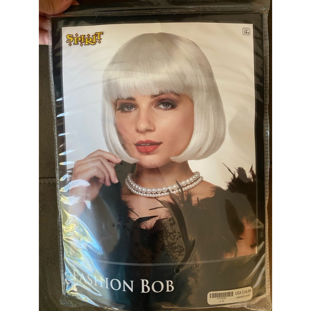 Women's Spirit Halloween Wig, One Size, White
